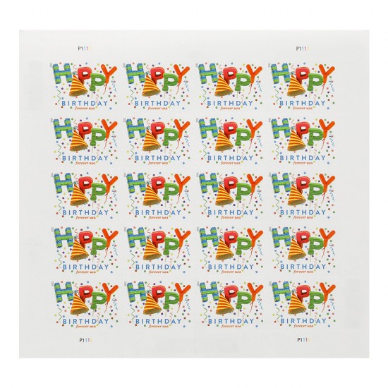 US 2021 Happy Birthday Stamps Forever